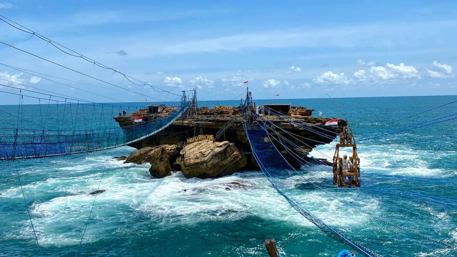 Timang Beach Gondola Ride Above the Ocean Cliffs of Yogyakarta