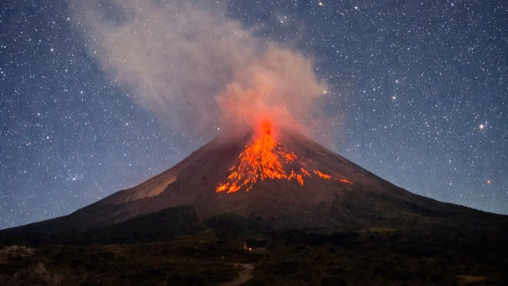 Prambanan Sunset and Merapi Night Lava Flow Observation