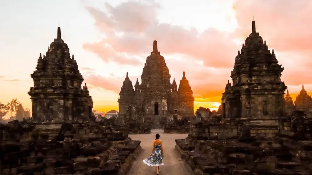 Prambanan Sunset and Merapi Night Lava Flow Observation