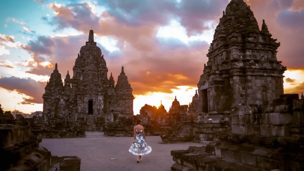 Prambanan Sunset and Merapi Night Lava Flow Observation