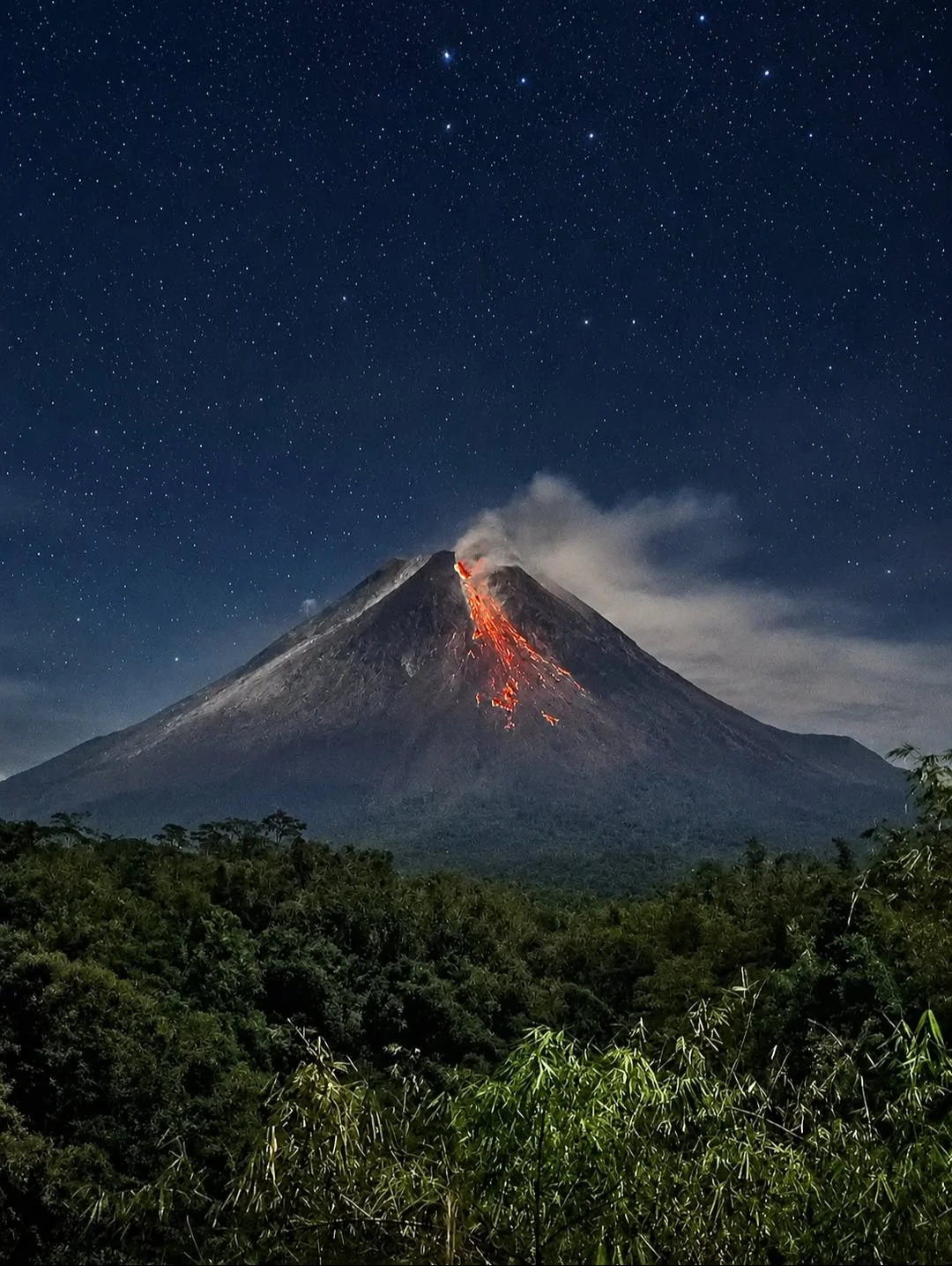 Mount Merapi Lava Flow